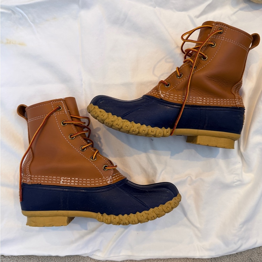 L.L. Bean Boots Navy/tan Size 8W